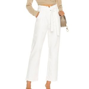 Remi Paperbag Ankle Jean Hudson white new
